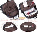 Leaper Canvas Messenger Bag Sling Bag Cross Body Bag Shoulder Bag Coffee, L - Image 6